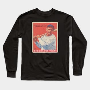 Babe Ruth 1933 Goudey (Red) Baseball Card Long Sleeve T-Shirt